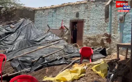 फतेहपुर में आंधी-पानी का कहर, एक बुजुर्ग की मौत; 4 लोग घायल