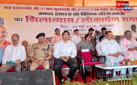 हाथरस को पर्यटन विकास की बड़ी सौगात, मंत्री जयवीर सिंह ने किया करोड़ों की परियोजनाओं का लोकार्पण-शिलान्यास