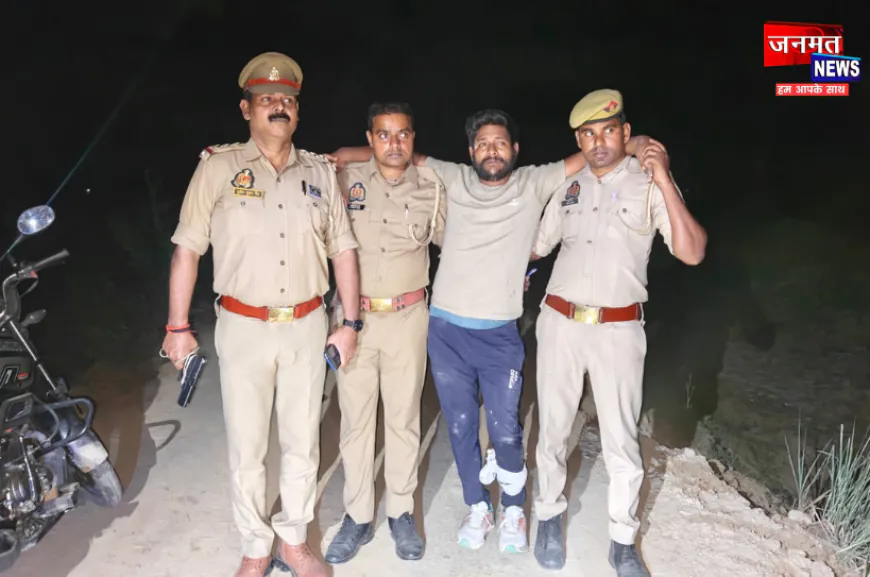 कौशाम्बी: मुठभेड़ में 25 हजार का इनामी पशु चोर गिरफ्तार, फायरिंग के दौरान बाल-बाल बचे मंझनपुर इंस्पेक्टर