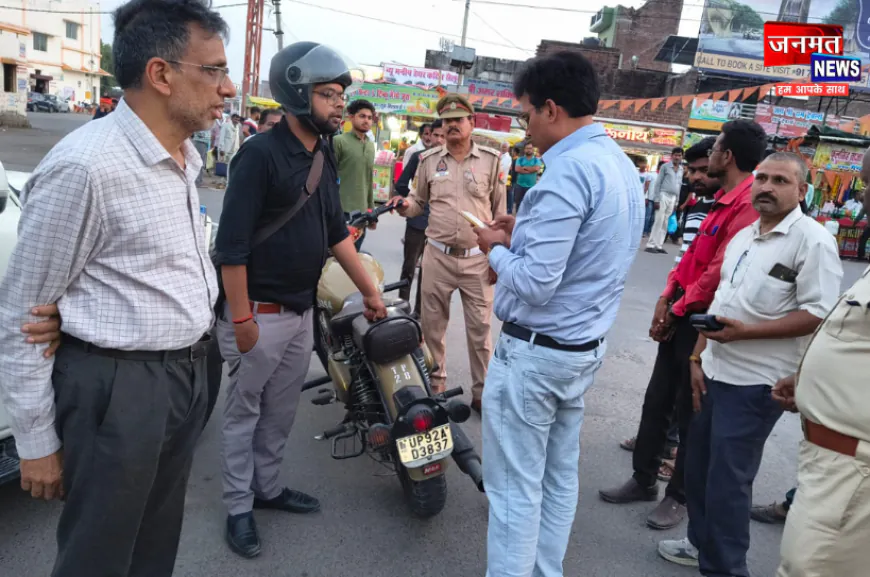 उरई: मॉडिफाइड साइलेंसर व हूटर पर चला एआरटीओ का चाबुक, कई वाहनों को किया सीज