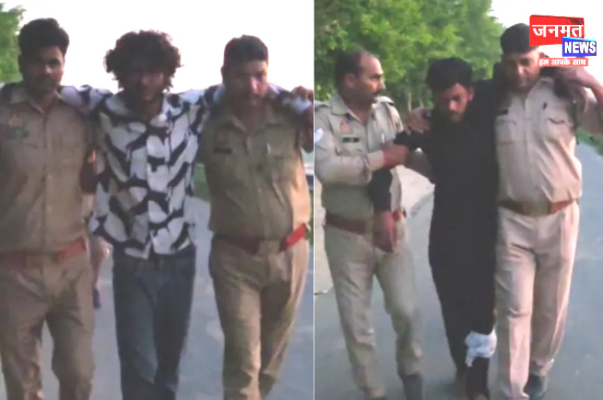 लखीमपुर खीरी: पुलिस मुठभेड़ में लुटेरे गिरफ्तार; लूट की बाइकें, मोबाइल व अन्य सामग्री बरामद