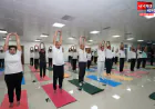 डॉ. राम मनोहर लोहिया आयुर्विज्ञान संस्थान में मनाया गया अंतर्राष्ट्रीय योग दिवस, कॉमन योग प्रोटोकॉल का किया गया पालन