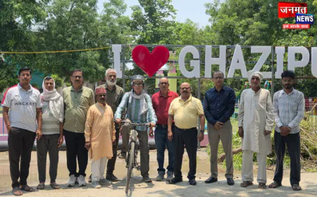 विश्व साइकिल दिवस पर अमितेश सिंह हुए सम्मानित, स्वस्थ जीवन और पर्यावरण संरक्षण का दिया संदेश