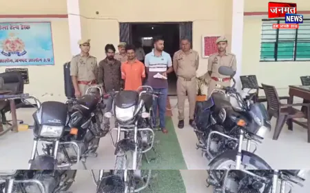 जालौन पुलिस की बड़ी कामयाबी, 48 घंटे में बाइक चोरी का खुलासा; 3 शातिर चोर गिरफ्तार