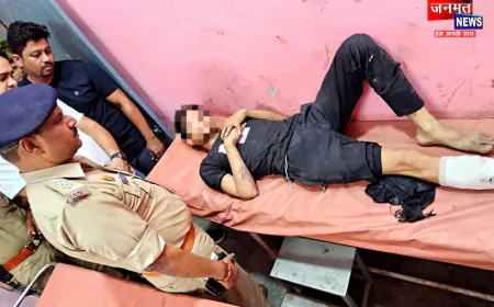 औरैया: 25 हजार का इनामी बदमाश पुलिस मुठभेड़ में गिरफ्तार, हत्या के मामले में चल रहा था वांछित