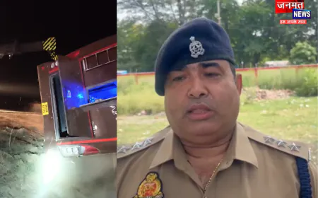 हरदोई: एक्सप्रेसवे पर पलटी बस, एक महिला की मौत 3 घायल; ड्राइवर को नींद आने से हुआ हादसा
