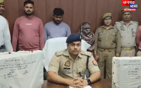चंदौली पुलिस ने किया अन्तर्राज्यीय साइबर ठग गिरोह का भंडाफोड़, महिला समेत तीन आरोपी गिरफ्तार