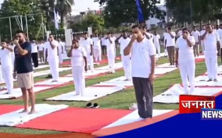 फतेहपुर रिजर्व पुलिस लाइन में एक दिवसीय योग शिविर का आयोजन, स्वस्थ जीवनशैली अपनाने का लिया संकल्प