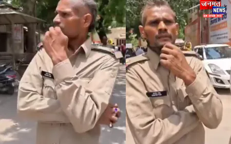 मिर्ज़ापुर कचहरी में फर्जी दरोगा गिरफ्तार, वर्दी पहनकर घूम रहा था युवक; वीडियो वायरल