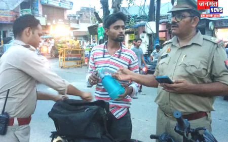 मुजफ्फरनगर पुलिस का सघन चेकिंग अभियान, संदिग्ध व्यक्तियों एवं वाहनों की हुई जांच
