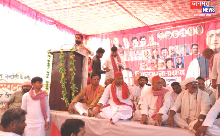 चंदौली: जनहित के बड़े मुद्दों पर सपा ने आयोजित किया धरना प्रदर्शन, भाजपा सरकार पर जमकर बरसे