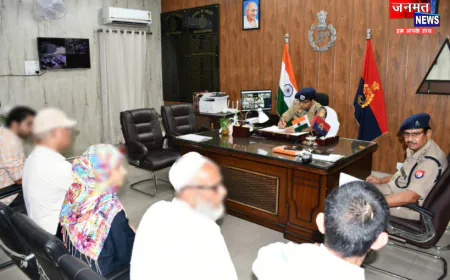 मुजफ्फरनगर SSP संजय कुमार वर्मा ने सुनी जनता की समस्याएं, त्वरित निस्तारण के दिए निर्देश