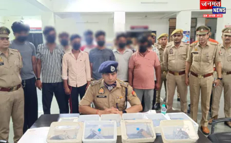 मुजफ्फरनगर: खालापार पुलिस की बड़ी कार्रवाई, अवैध हथियार तस्करी गिरोह के 10 सदस्य गिरफ्तार