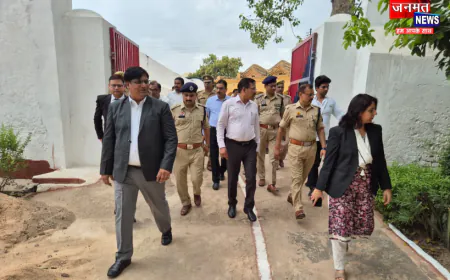 उरई: आला अफसरों ने जिला कारागार का किया संयुक्त निरीक्षण, बंदियों के अधिकारों व सुविधाओं पर दिया  जोर