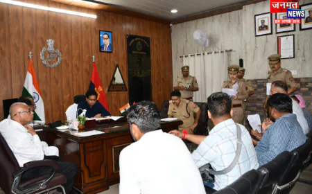 मुजफ्फरनगर एसएसपी ने सुनी जन शिकायतें, संबंधित अधिकारियों को त्वरित निस्तारण के दिए निर्देश