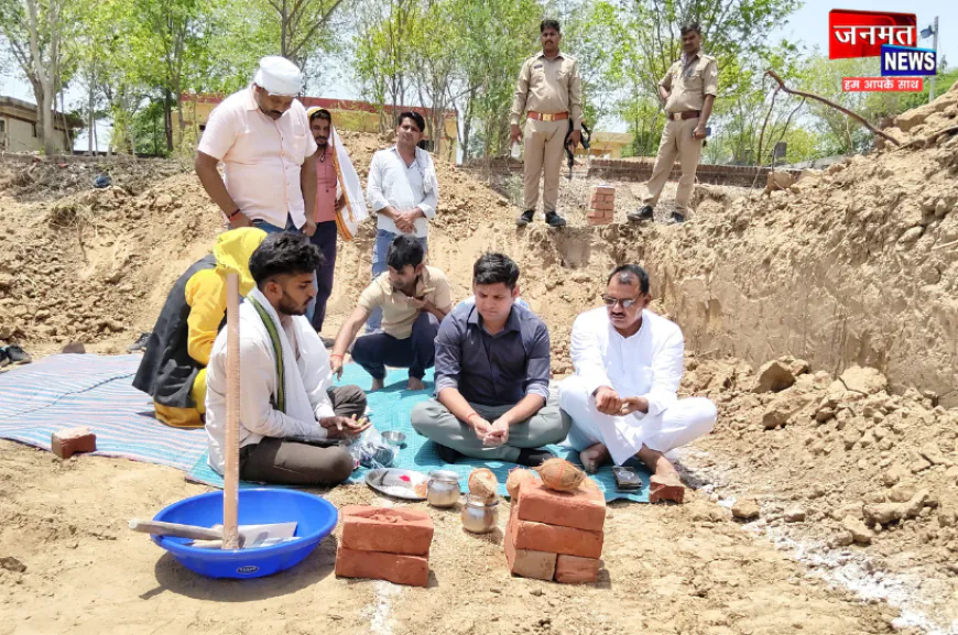 औरैया में नई पुलिस चौकी भवन का भूमि पूजन, ₹96 लाख की लागत से पूरा होगा निर्माण