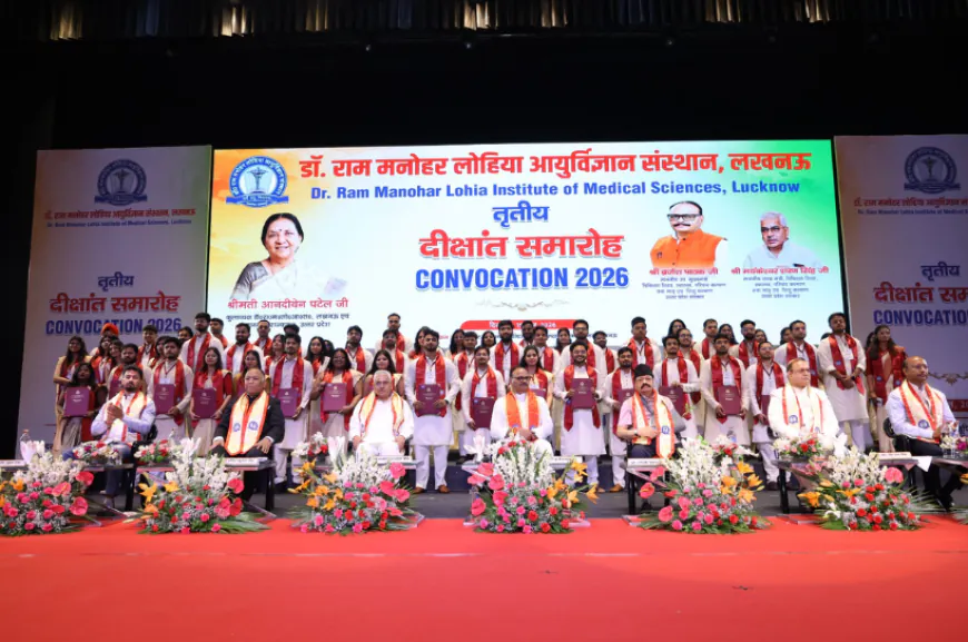 RMLIMS का तीसरा दीक्षांत समारोह: 26 पदक वितरित, 9 लाख मरीजों को सेवाएं देने वाले संस्थान ने गिनाईं उपलब्धियां