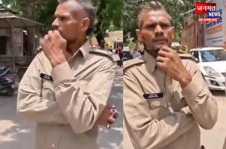 मिर्ज़ापुर कचहरी में फर्जी दरोगा गिरफ्तार, वर्दी पहनकर घूम रहा था युवक; वीडियो वायरल