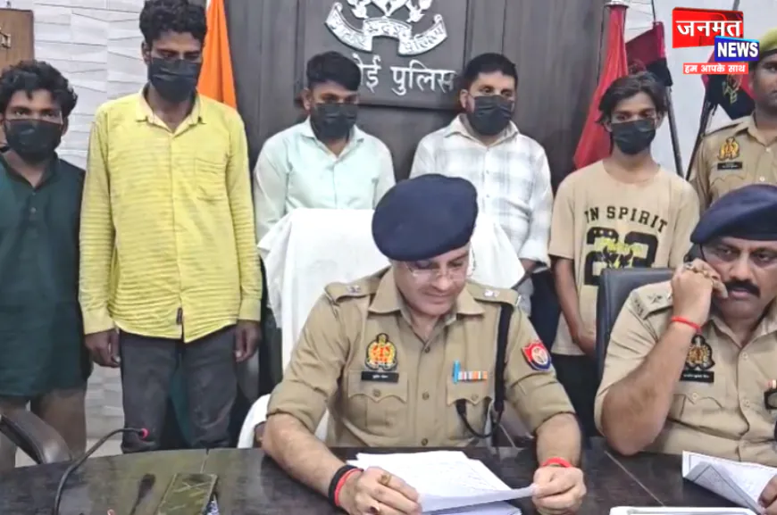 हरदोई पुलिस को मिली बड़ी कामयाबी, सर्राफा लूट कांड में अवैध हथियारों के साथ 5 शातिर बदमाश गिरफ्तार