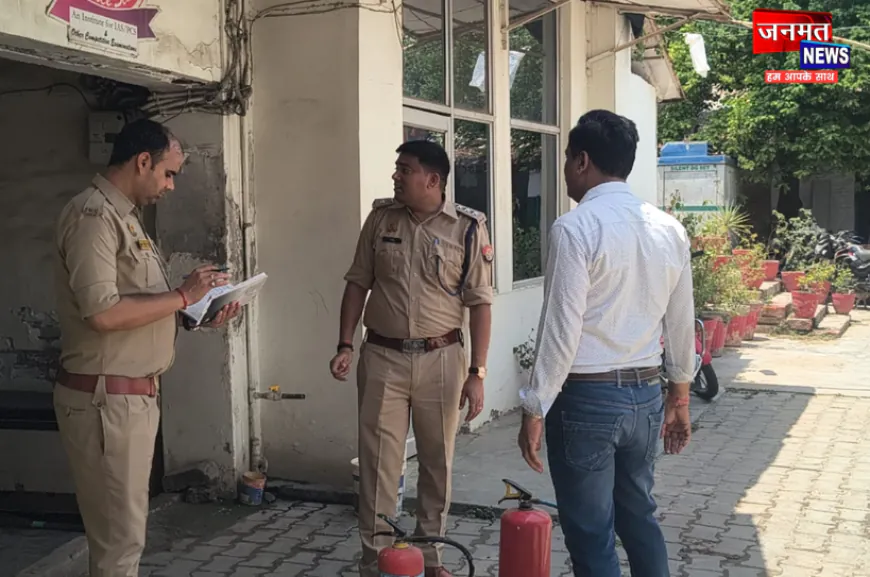 लखनऊ में अग्निकांड के बाद प्रतापगढ़ के कोचिंग संस्थानों में छापेमारी, की गई फायर सेफ्टी की जांच