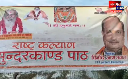 अयोध्या: भक्तिमय माहौल में अनवरत चल रहा सुन्दर काण्ड पाठ, राष्ट्र कल्याण की है कामना