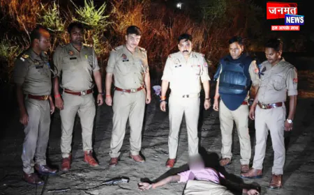 फतेहपुर पुलिस और बदमाशों के बीच हुई मुठभेड़, 25 हजार का इनामिया बदमाश गिरफ्तार