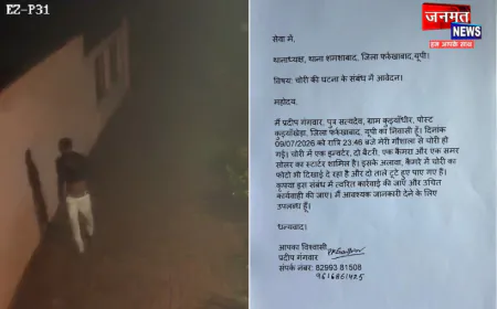 फर्रुखाबाद में चोरों का आतंक, पुलिस नहीं कर रही कोई कार्यवाही; पीड़ित ने की थानाध्यक्ष से शिकायत