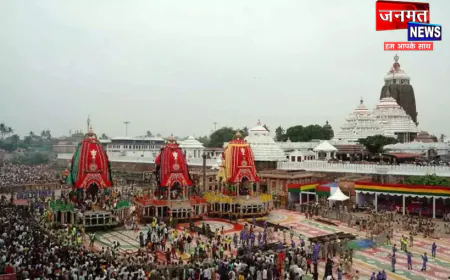 जगन्नाथ रथ यात्रा का शुभारंभ, राष्ट्रपति और पीएम ने दी शुभकामनाएं; पुरी में हो रही बारिश