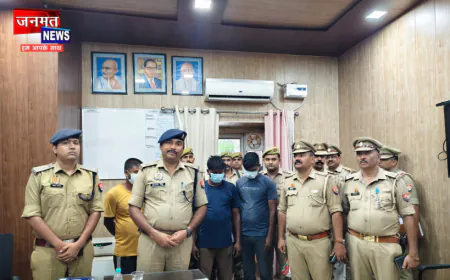 रामपुर पुलिस ने केबल चोरी गिरोह का किया पर्दाफाश, 5 शातिर गिरफ्तार; 5 क्विंटल एल्यूमिनियम तार बरामद