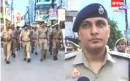 प्रतापगढ़ में कांवड़ यात्रा से पहले एक्शन मोड में पुलिस, एसपी दीपक भूकर ने किया पैदल गश्त