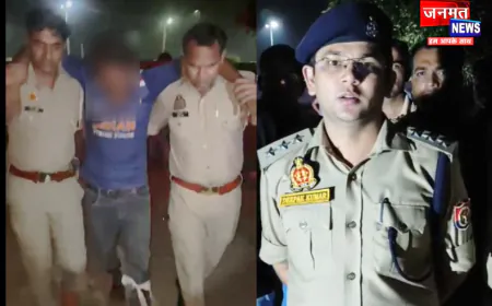 बुलंदशहर पुलिस का शूटआउट ऑपरेशन, नाबालिग बच्ची से दुष्कर्म मामले में वांछित बदमाश मुड़भेड़ में घायल