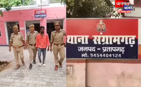 प्रतापगढ़: दुष्कर्म व पॉक्सो एक्ट के मामले में वांछित आरोपी गिरफ्तार, भेजा गया जेल