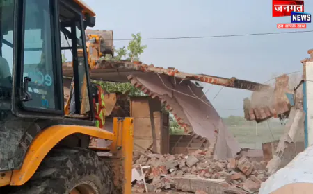फतेहपुर में तालाब की जमीन पर चला प्रशासन का बुलडोज़र, हटाया गया अवैध अतिक्रमण
