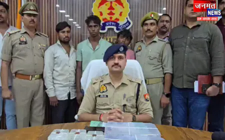 औरैया पुलिस की बड़ी सफलता, लूटकांड का 72 घंटे में खुलासा; चार शातिर आरोपी गिरफ्तार