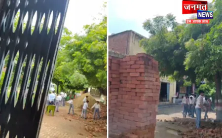 हाथरस के सरस्वती विद्या मंदिर में इंटर कॉलेज बच्चों से कराई गई मजदूरी, ढुलवाई ईंटें; वीडियो वायरल