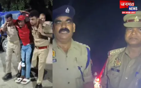 प्रतापगढ़: पुलिस मुठभेड़ में बदमाश गिरफ्तार, व्यापारी से बैग छीनने का है आरोप