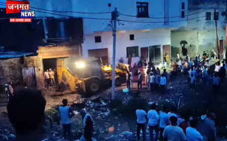 बुलंदशहर: नाले में गिरी छात्रा का अभी तक नहीं मिला सुराग, डीएम- एसएसपी ने किया घटनास्थल का निरीक्षण