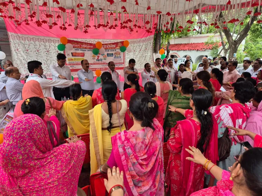 उरई में विशेष संचारी रोग नियंत्रण अभियान का शुभारंभ, रैली निकालकर स्वच्छता व बचाव का दिया संदेश