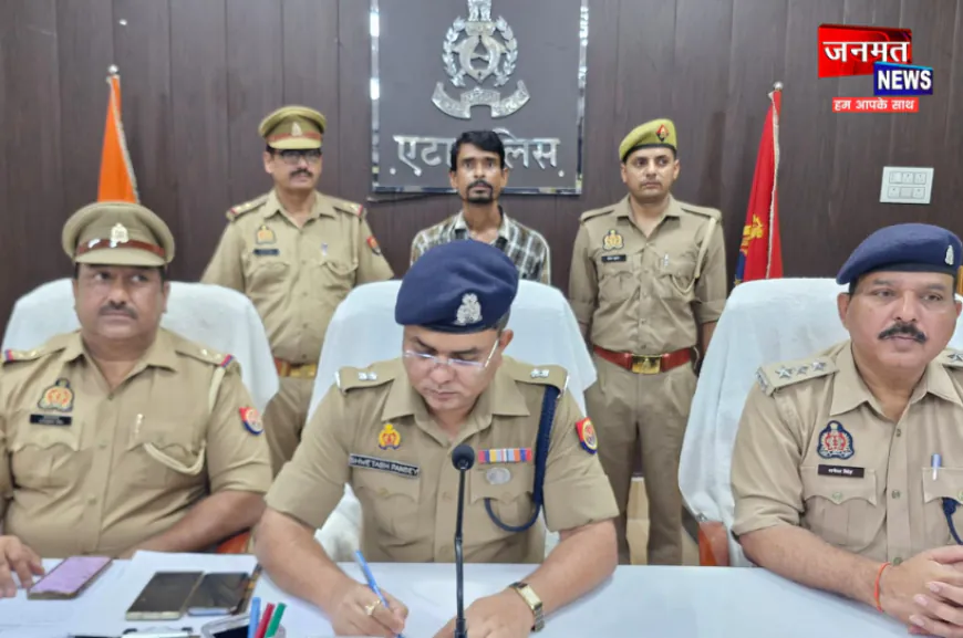 एटा में अवैध शस्त्र फैक्ट्री का भंडाफोड़, तमंचा और शस्त्र बनाने के उपकरण सहित अन्य सामग्री बरामद