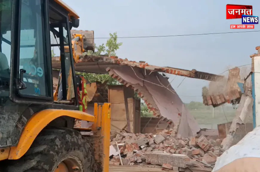 फतेहपुर में तालाब की जमीन पर चला प्रशासन का बुलडोज़र, हटाया गया अवैध अतिक्रमण