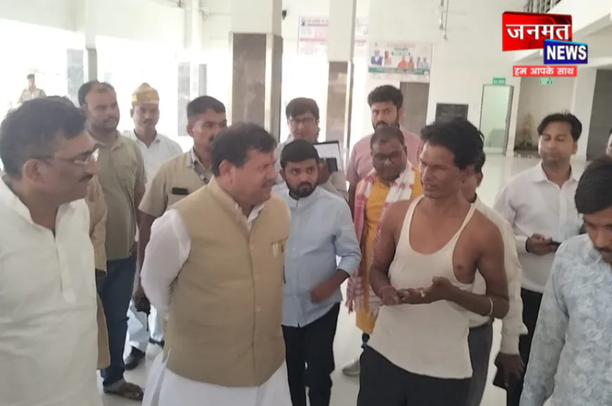 औरैया: दिबियापुर बस स्टेशन का निरीक्षण करने पहुंचे प्रभारी मंत्री, जल्द संचालन का दिया आश्वासन