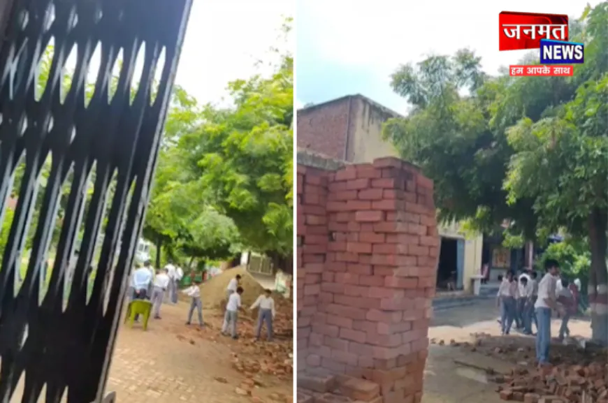 हाथरस के सरस्वती विद्या मंदिर में इंटर कॉलेज बच्चों से कराई गई मजदूरी, ढुलवाई ईंटें; वीडियो वायरल