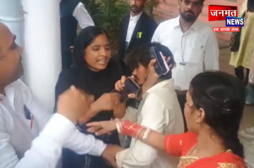 मिर्जापुर: हिंदू लड़की को भगाकर शादी करने पहुंचे मुस्लिम युवक को वकीलों ने पीटा, लव जेहाद से जुड़ा मामला
