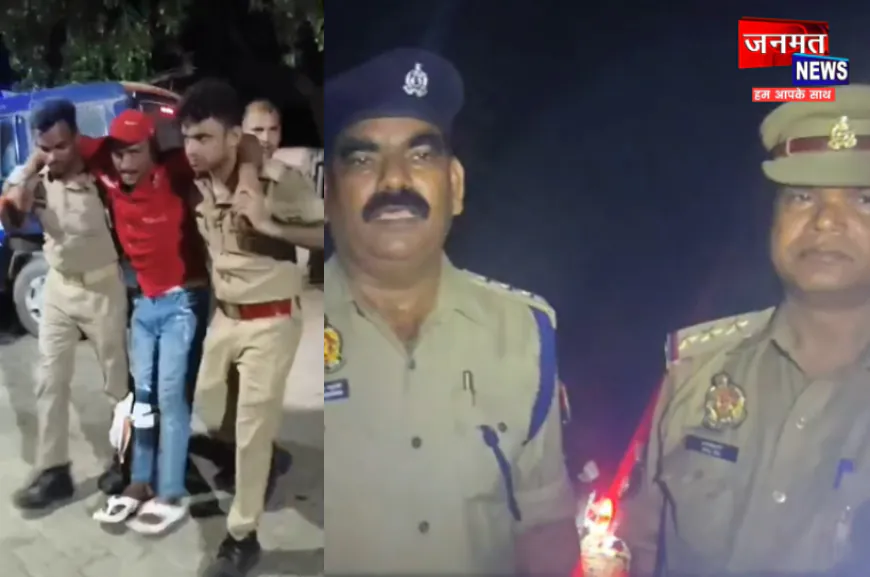 प्रतापगढ़: पुलिस मुठभेड़ में बदमाश गिरफ्तार, व्यापारी से बैग छीनने का है आरोप