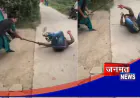 मथुरा में युवती ने युवक को लाठी से पीटा, छेड़छाड़ का आरोप; वीडियो सोशल मीडिया पर वायरल