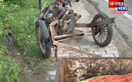 बुलंदशहर: अज्ञात वाहन ने पीछे से जुगाड़ रिक्शा में मारी टक्कर, हादसे में सब्जी विक्रेता की मौत
