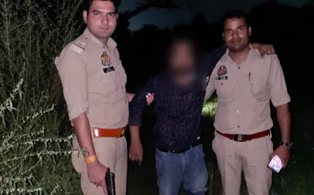 बुलंदशहर: चैन स्नैचिंग के आरोपी से खुर्जा देहात पुलिस की मुठभेड़, शातिर बदमाश आदिल घायल