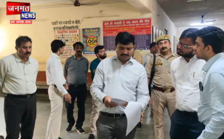 एटा डीएम ने ARTO दफ्तर का किया औचक निरीक्षण, महत्वपूर्ण दस्तावेजों को किया चेक