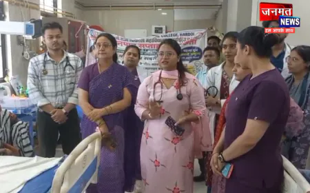 हरदोई में विश्व स्तनपान सप्ताह का समापन, मेडिकल कॉलेज में माताओं को स्तनपान के प्रति किया गया जागरूक