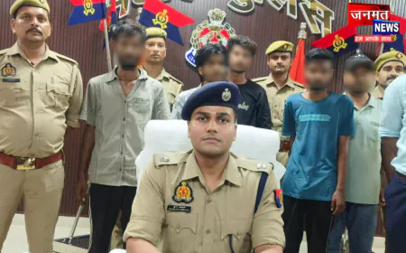 भदोही पुलिस का साइबर ठगी के नेटवर्क पर करारा प्रहार, 05 अभियुक्त गिरफ्तार